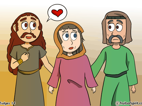 Samson’s Marriage Coloring Pages