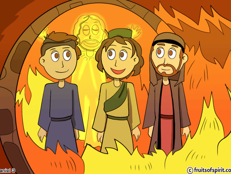 Shadrach, Meshach and Abednego Coloring Page