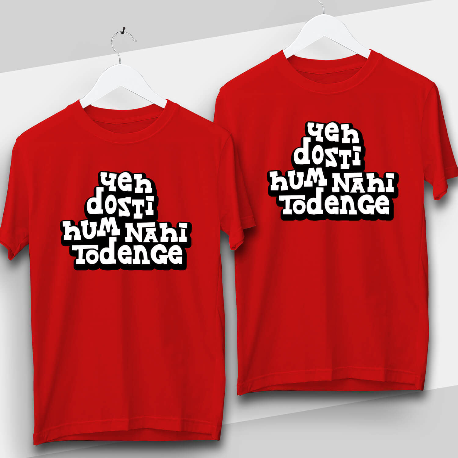 Yeh dosti hum nahi todenge t-shirts for friends.