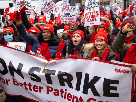 New York Metro Political Action Team Supports Mount Sinai Nurses on Strike