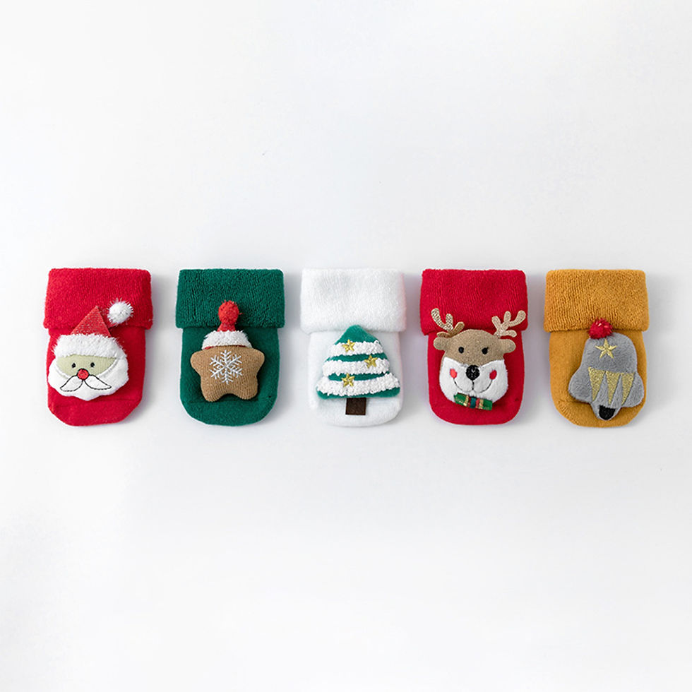 Thumbnail: Pudcoco Christmas Fuzzy Socks