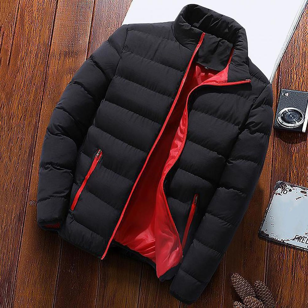 Miniatura: Men Winter Outerwear Windproof Padded Coat