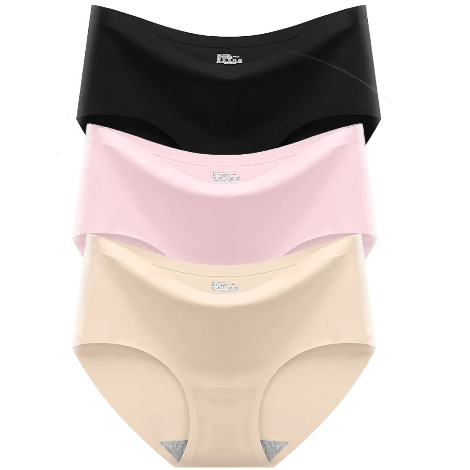 Thumbnail: Women's Ice Silk Underwear 3 Piece set