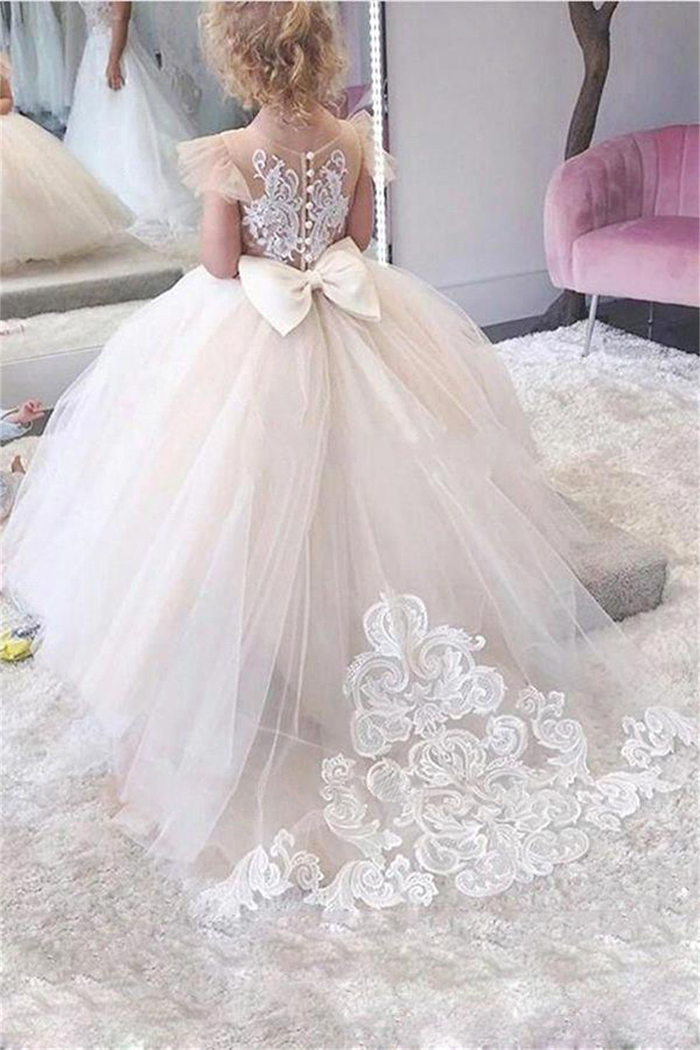 Thumbnail: Wedding Party Dresses Flower Girl Dress