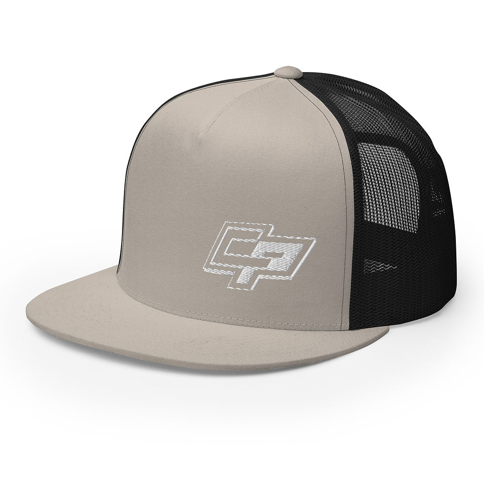 Thumbnail: CP White Logo - Trucker Flatbill