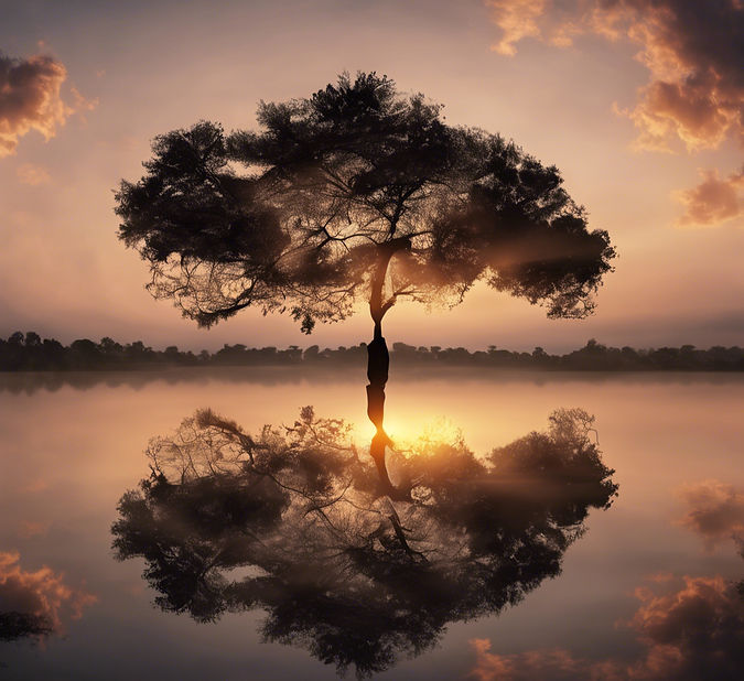 Landscape image of a sunrise and meditation.jpg