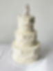Classic Vintage White Wedding Cake