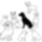 A background of simple outlines of dogs on white.jpg