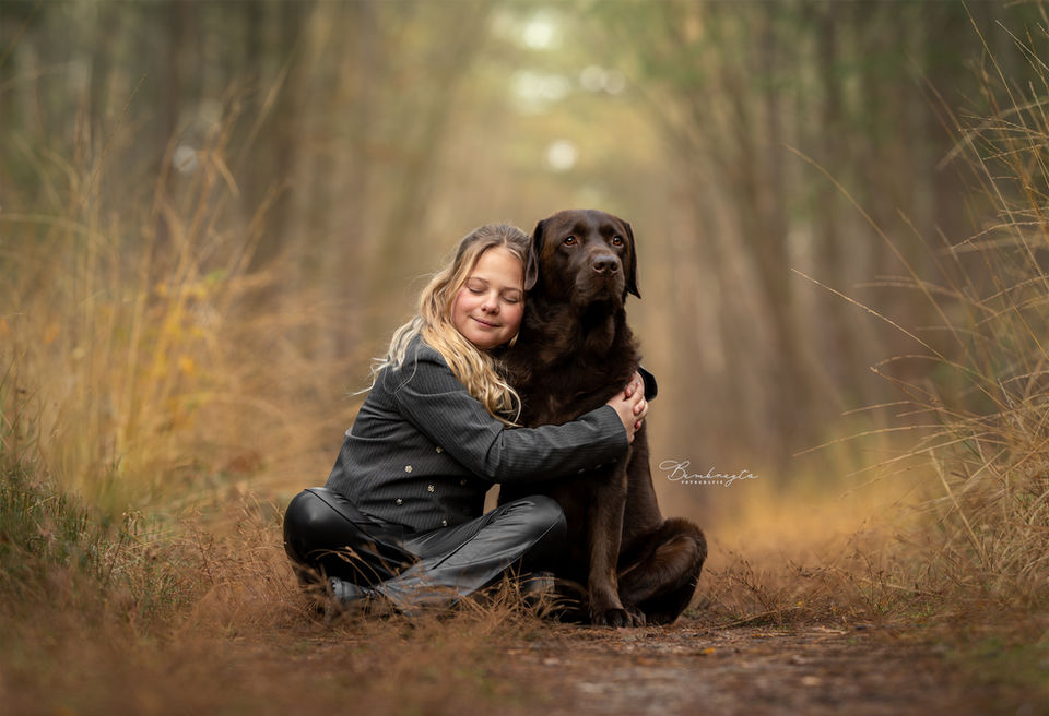 Honden fotografie Tilburg Waalwijk Loon Op Zand magnolia fotoshoot met je hond herfst fotoshoot met labrador