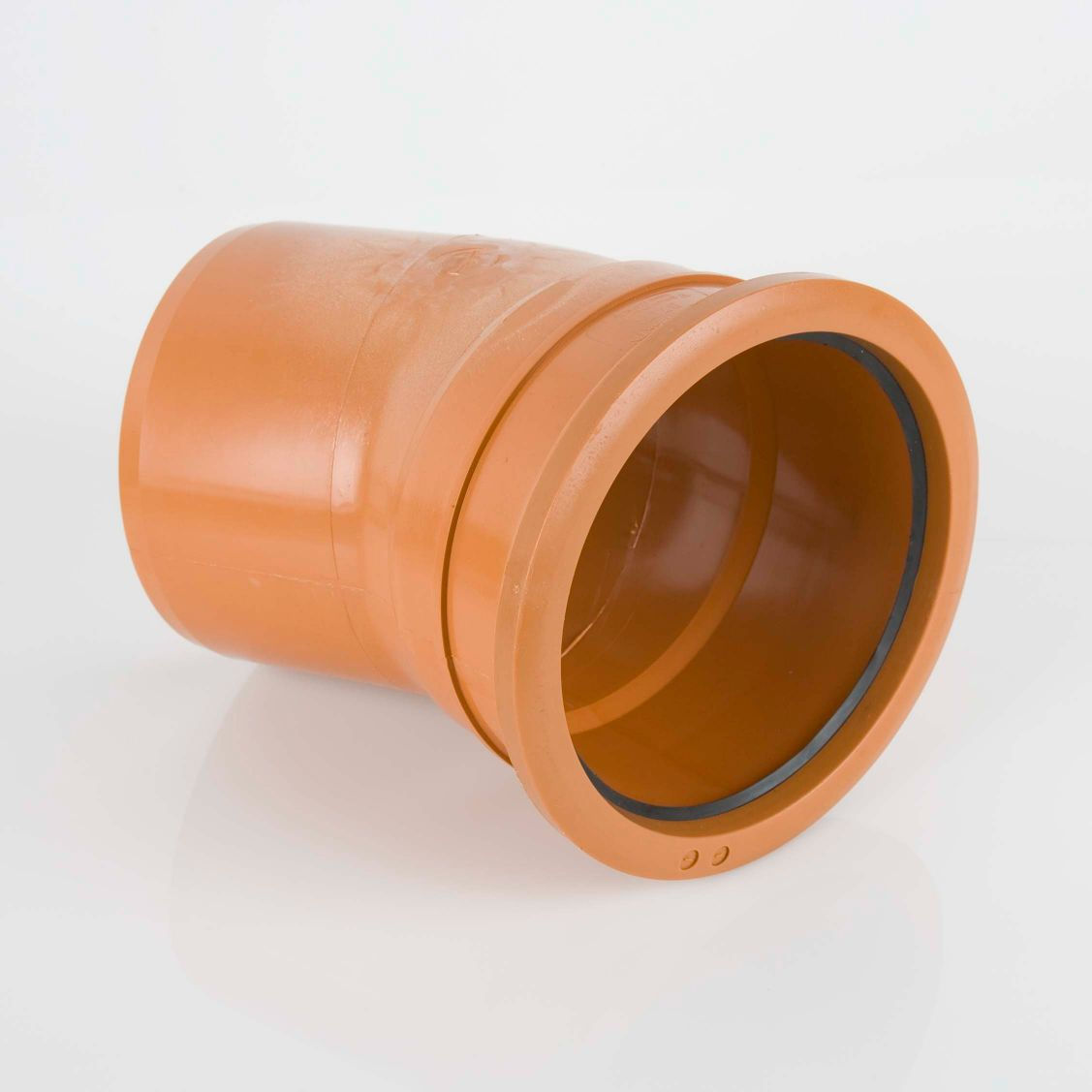 160mm 30 degree sewer bend single collar