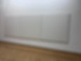 Image of three white panels hung as art