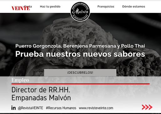 Director de RR.HH. | Empanadas Malvón, Madrid