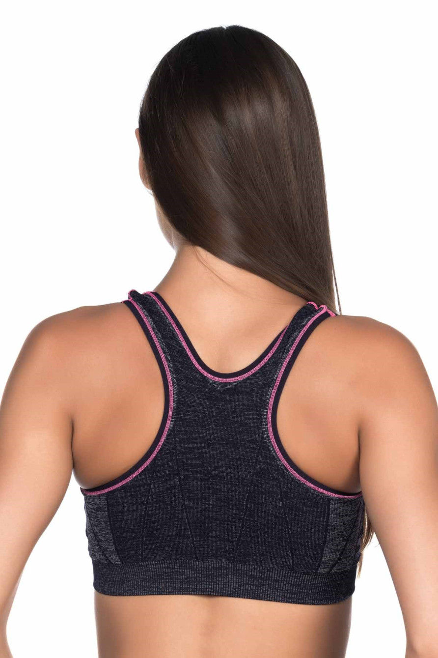 Thumbnail: 4026 - Seamless Double Layered Minimizer Racerback Sports Bustier Bra