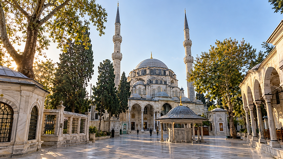 Eyüp Sultan Mosque beside the Golden Horn in Istanbul