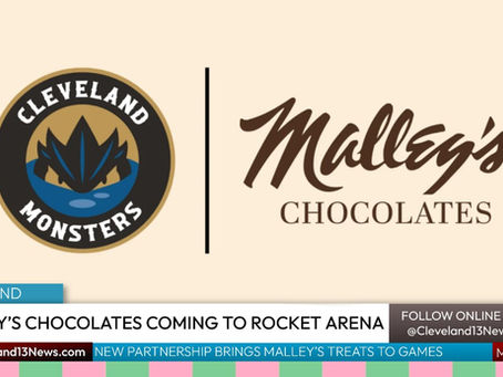 Malley’s Chocolates Named Official Chocolate Partner of Cleveland Monsters and Rocket Arena