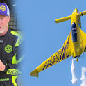Kyle Fowler Aerobatics talking with Cleveland 13 News at Cleveland National Airshow