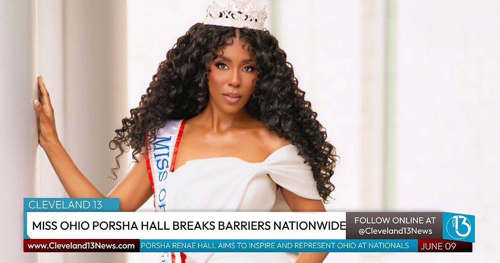 Porsha Renae Hall’s Journey to Represent Ohio at Miss for America Strong