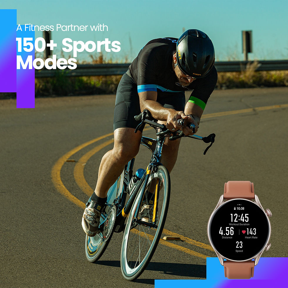 Thumbnail: Amazfit GTR 3 Pro GTR3 Pro GTR-3 Pro 46mm Smartwatch AMOLED Display Zepp OS App 
