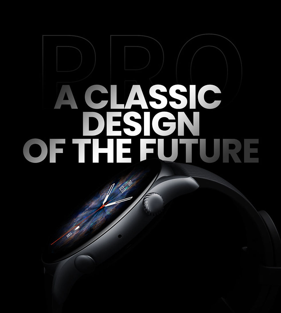 Thumbnail: Amazfit GTR 3 Pro GTR3 Pro GTR-3 Pro 46mm Smartwatch AMOLED Display Zepp OS App 