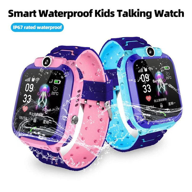 Q12 Kids Smart 2G Call Phone Watch Waterproof Mother Children GPS Monitor Boy Gi
