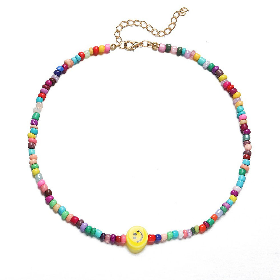Hình thu nhỏ: Vòng cổ choker xỏ hạt nhiều màu sắc thời trang xinh xắn cho nữ