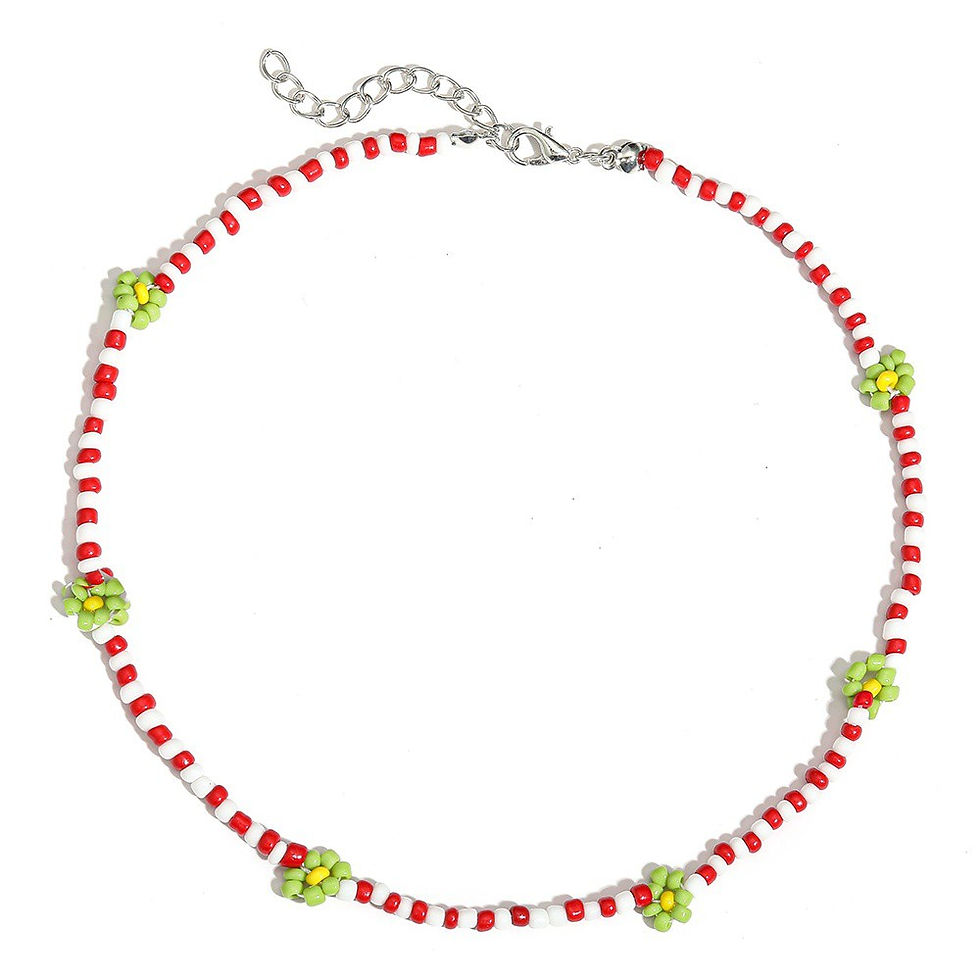 Hình thu nhỏ: Vòng cổ choker xỏ hạt nhiều màu sắc thời trang xinh xắn cho nữ