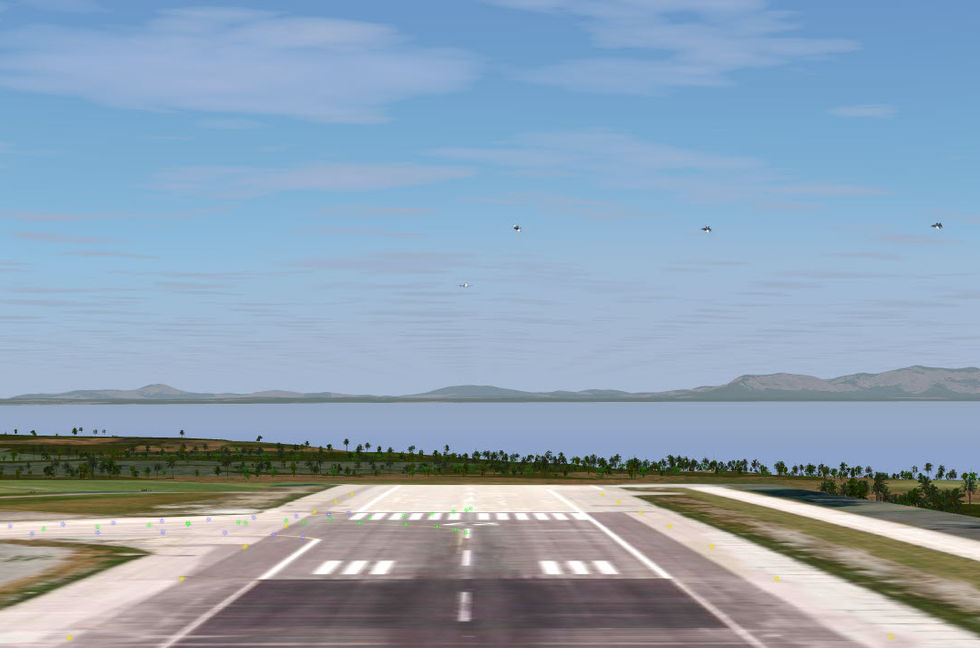 Formation of F35 on base leg in eCoach ATC simulator