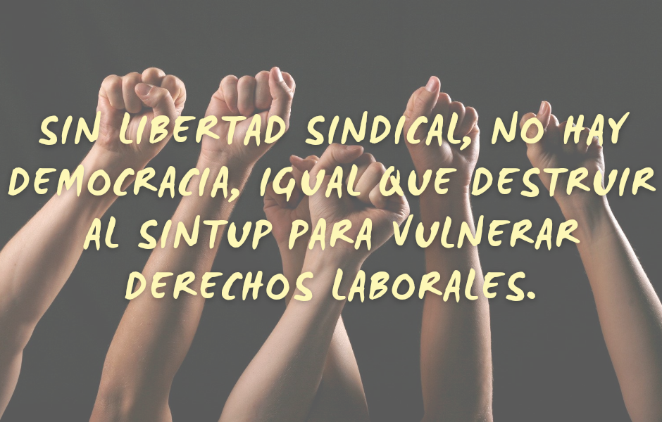 Sin Libertad Sindical, no hay Democracia.