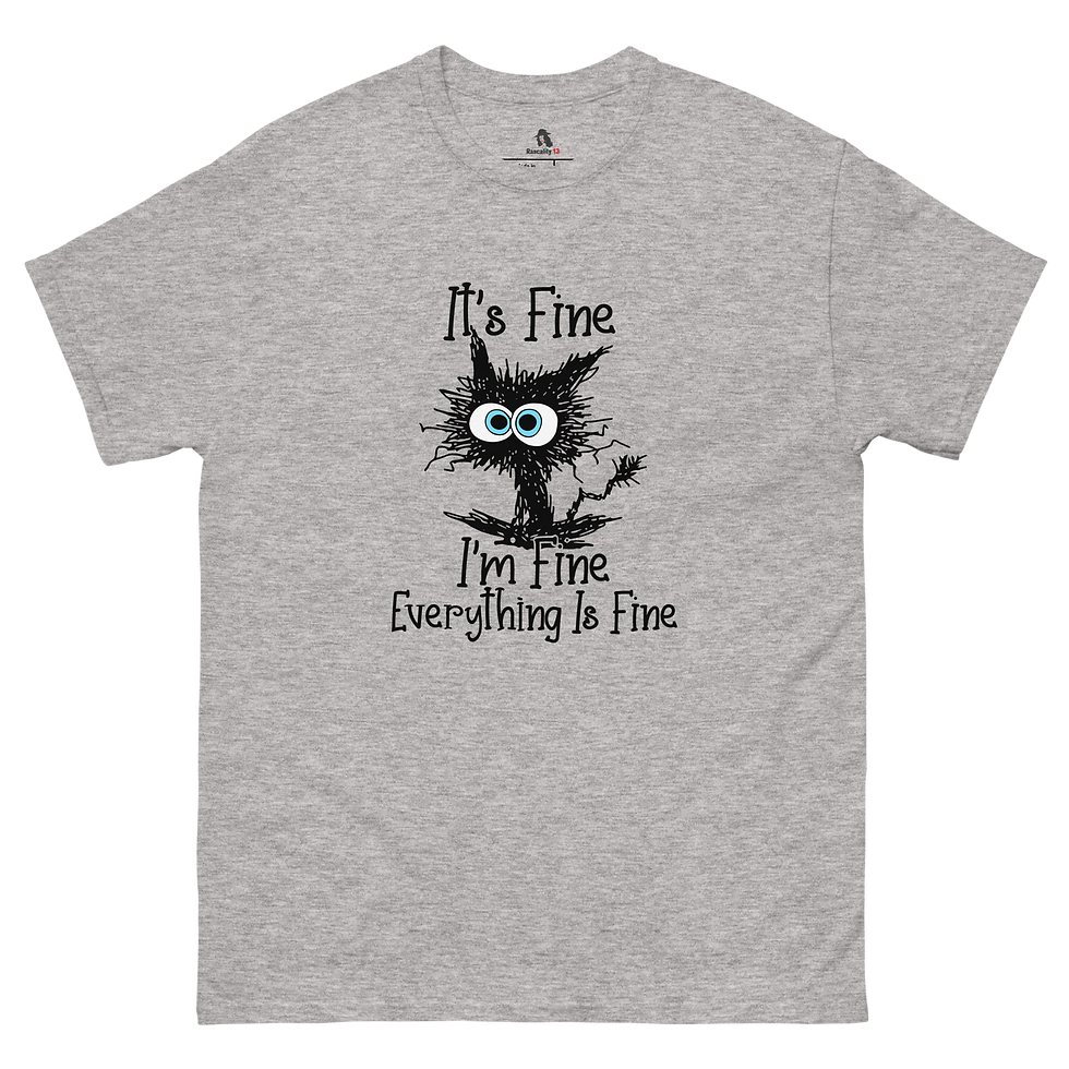 Thumbnail: It's Fine, I'm Fine, Funny Cat T-shirt