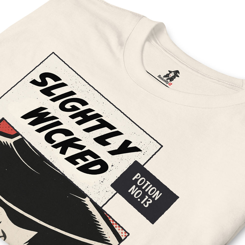 Thumbnail: Slightly Wicked | Retro Witch Comic Tee - Rascality 13