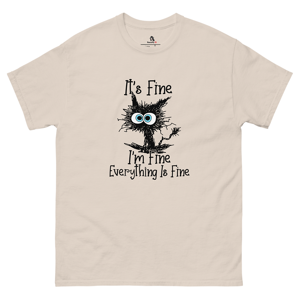 Thumbnail: It's Fine, I'm Fine, Funny Cat T-shirt