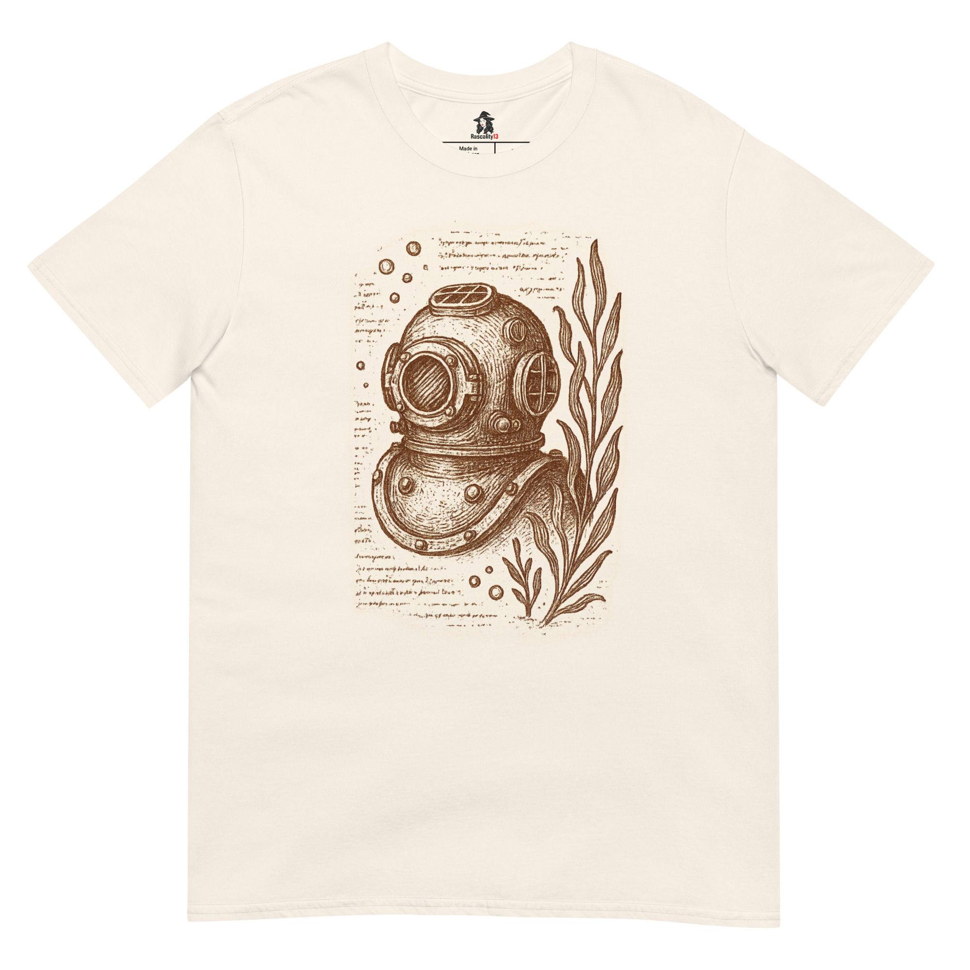 Deep Sea Diver T-Shirt | Vintage Diver’s Helmet | Rascality 13