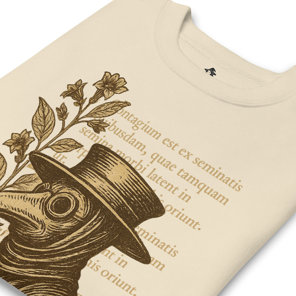 Thumbnail: Plague Doctor Premium Sweatshirt | Black Death Belladonna Jumper