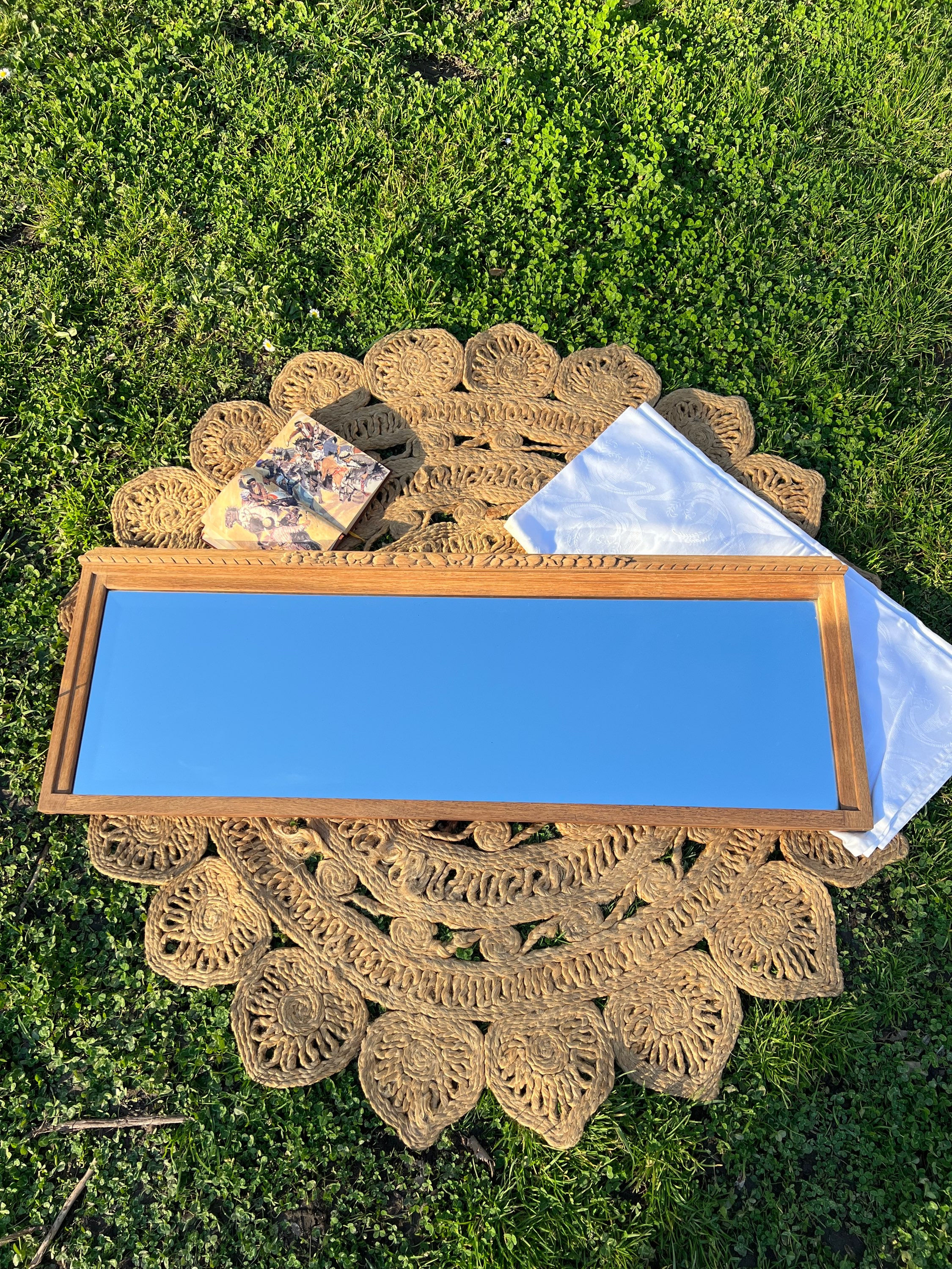 Miroir à poser en bois