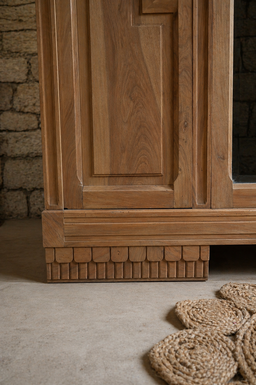 Miniature : Armoire art déco en noyer - démontable