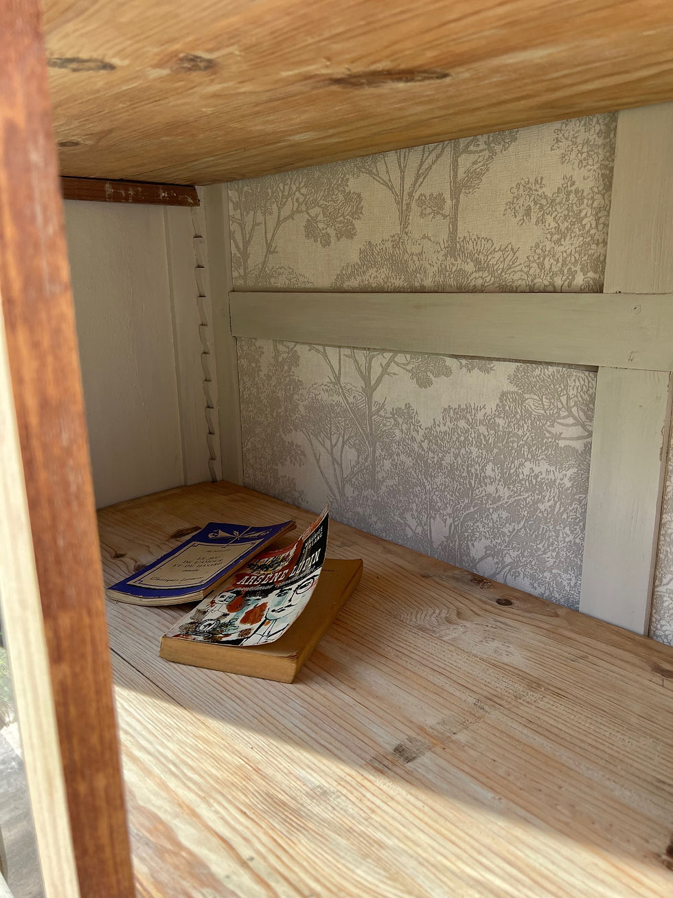 Miniature : Armoire vitrine bois et papier nature