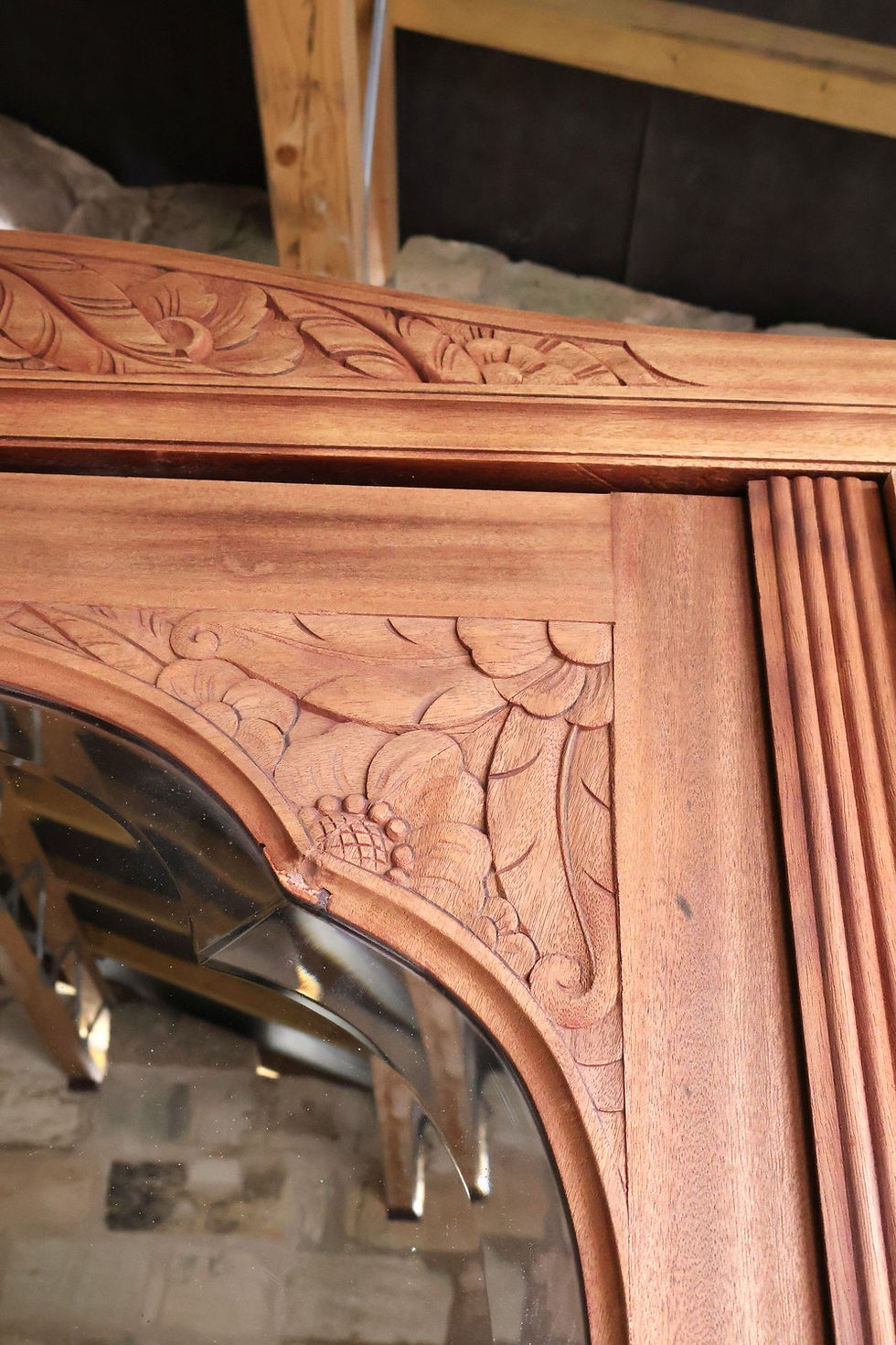 Miniature : Grande Armoire art déco bois exotique