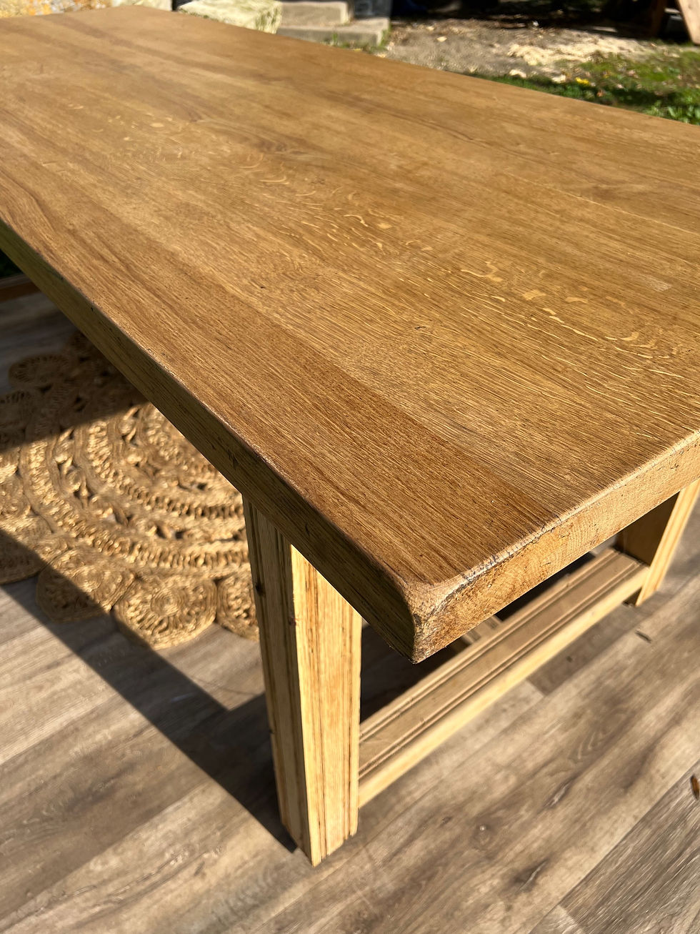 Miniature : Table de ferme en chêne clair