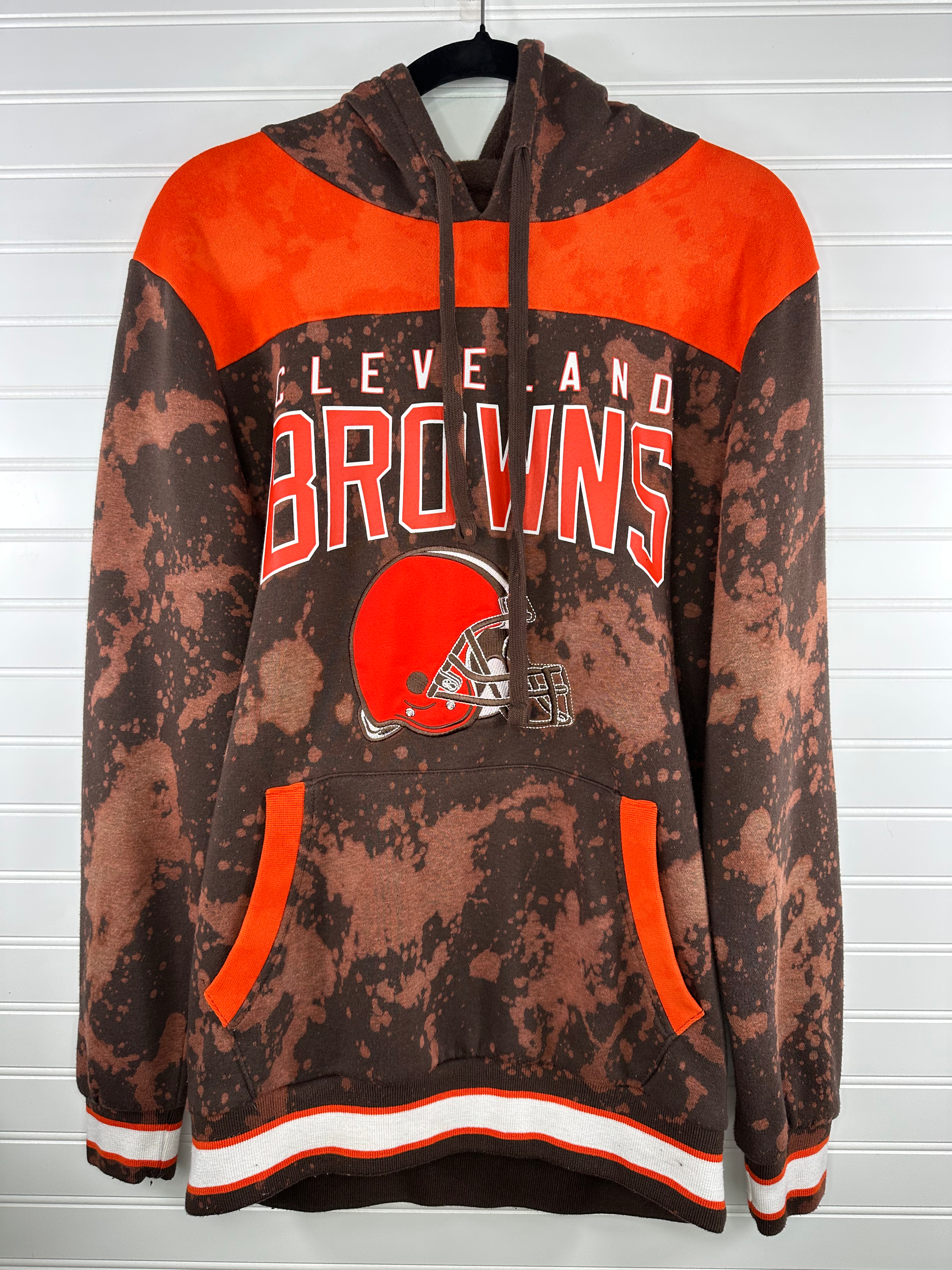 Small CLE Football Bleached Sweatshirt