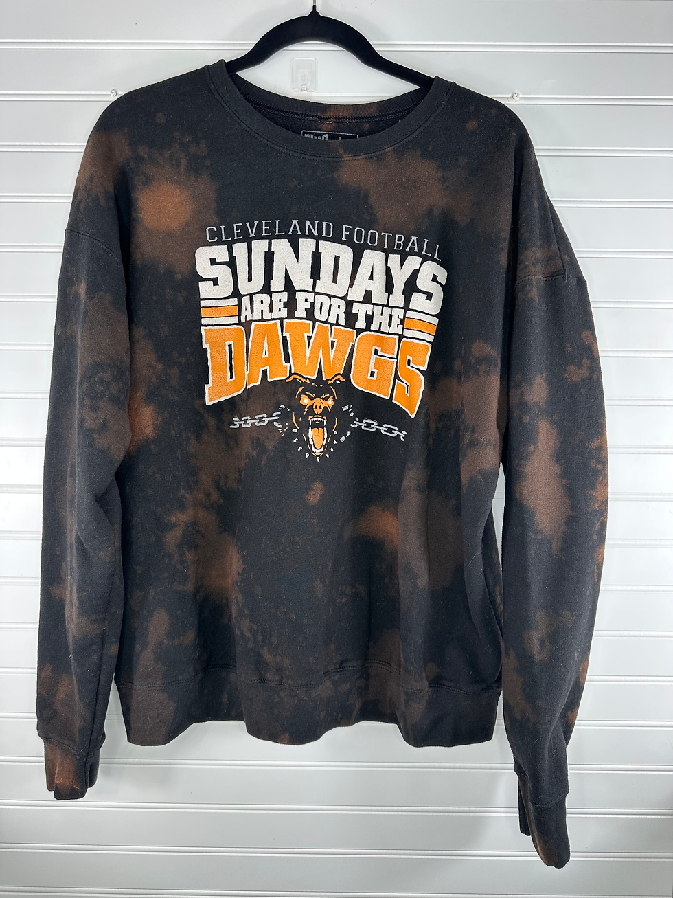 Thumbnail: Large Sunday for the Dawgs Bleached Sweatshirt