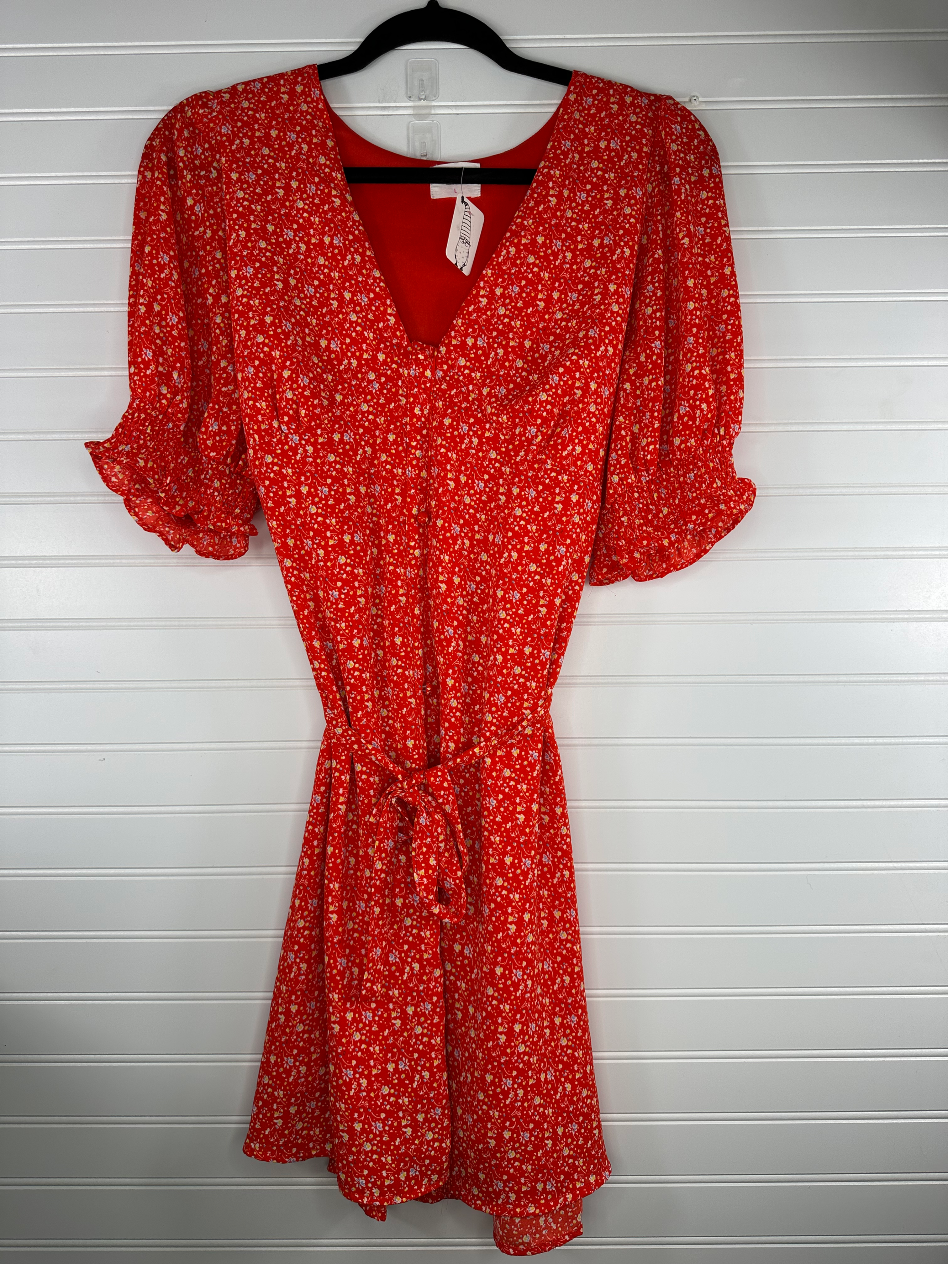 Large Whimsical Floral Print Dress