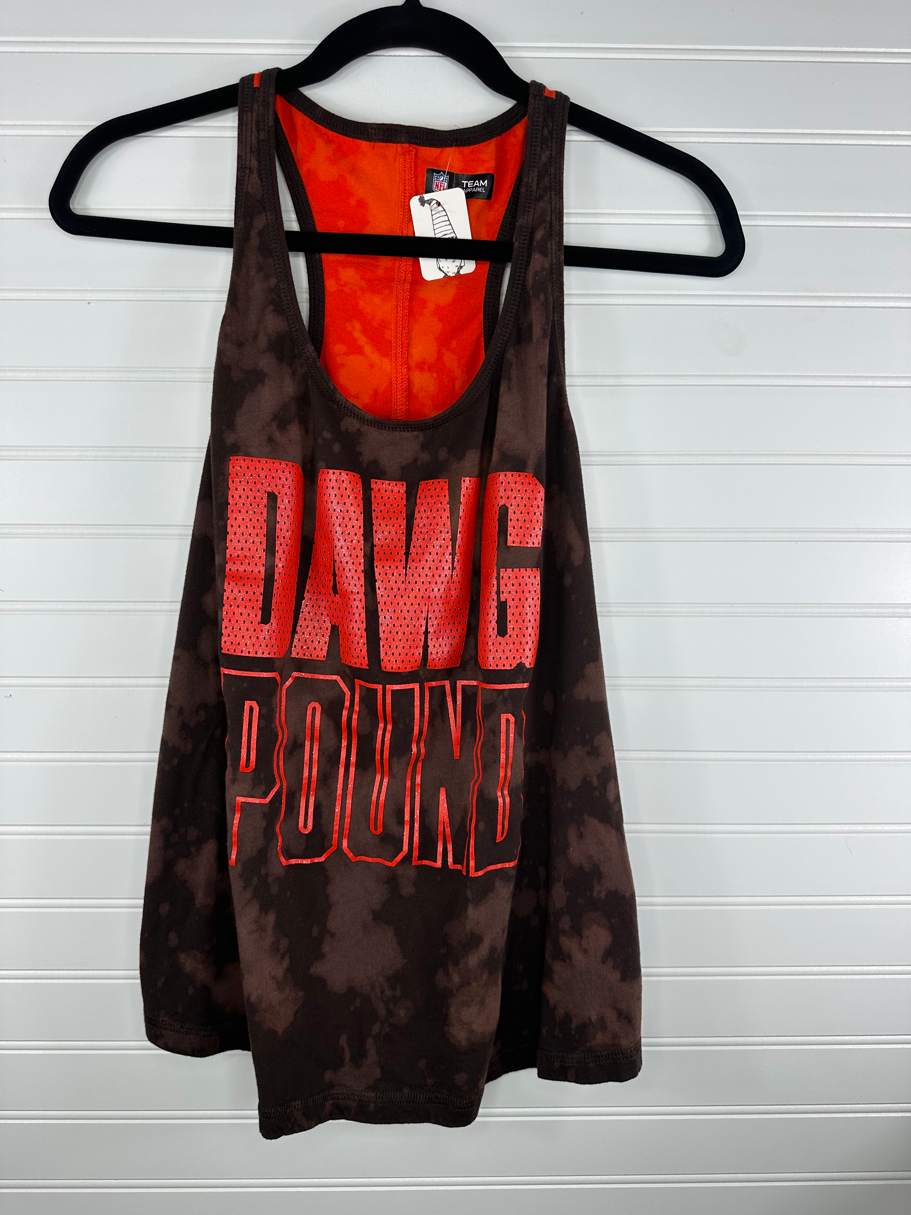 Large CLE Football Bleached Tank