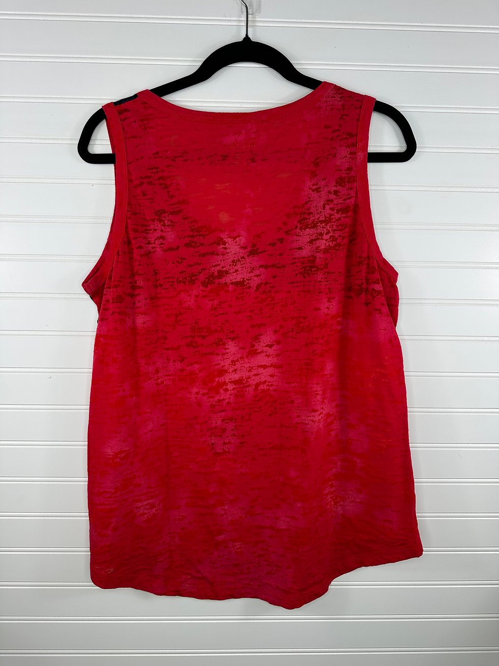 back view, no graphic just bleach splatter 