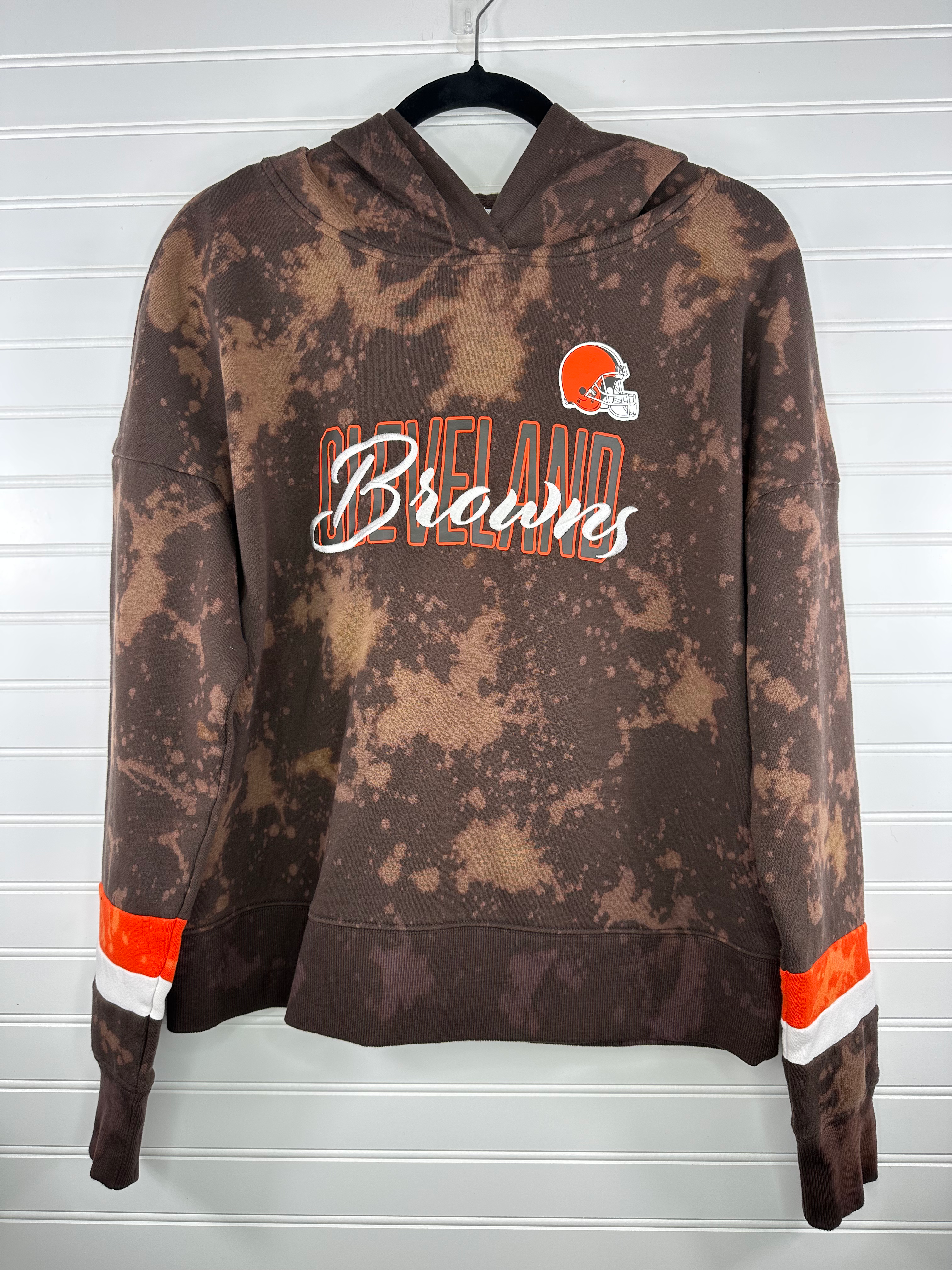 Medium CLE Football Bleached Sweatshirt