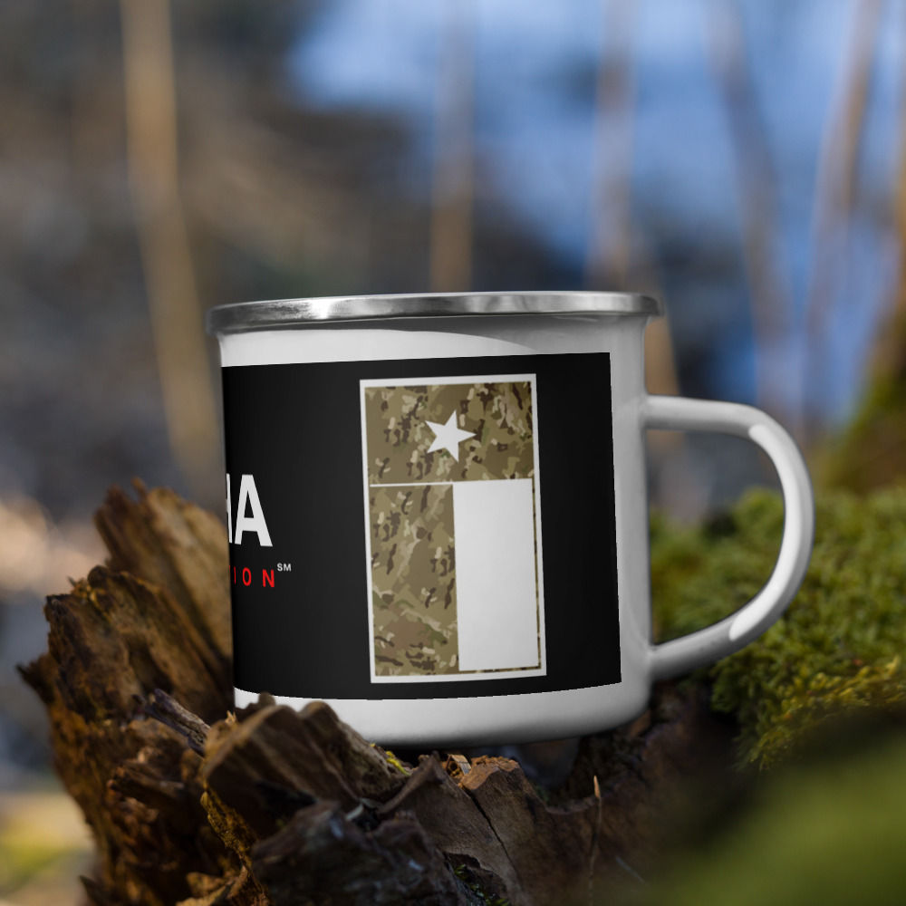 Texas Camo Logo Enamel 11 oz Mug