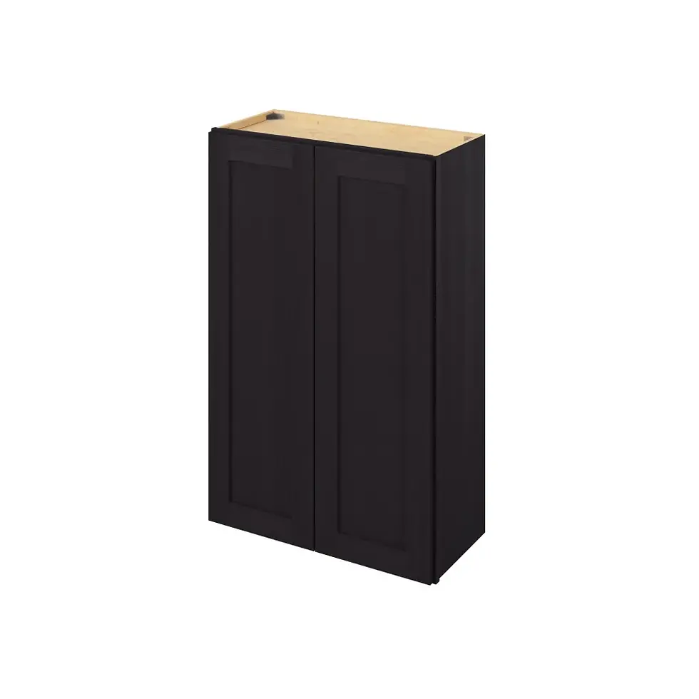 Thumbnail: 27-in W x 42-in H x 12-in D Wall Cabinet - Monterey - Espresso - Assembled / Quick Build shared image