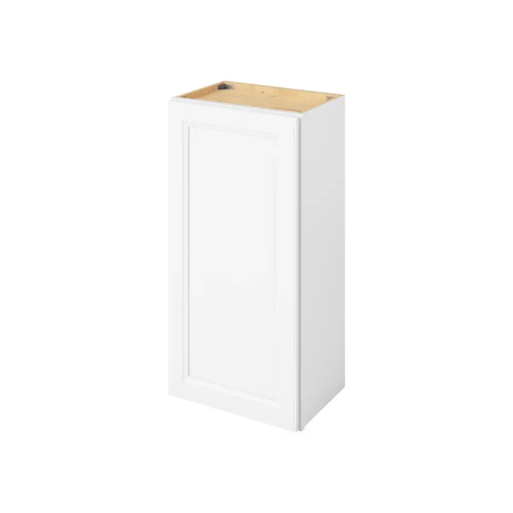 18-in W x 36-in H x 12-in D Wall Cabinet - St. Croix - Polar White - Assembled - Left