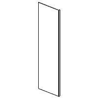 30-in W x 96-in H Refrigerator End Panel - REPV3096 - Edgeline - Left hinge