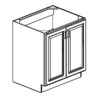 30W x 34.5H x 24D Double FH Door 3-Rollout Base Kit - B30FH3RS - Edgeline