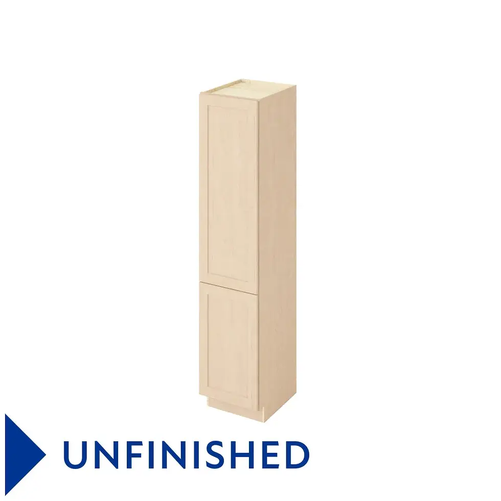 Thumbnail: 18-in W x 84-in H x 21-in D Linen Cabinet - Monterey - Unfinished - Assembled / Quick Build shared image